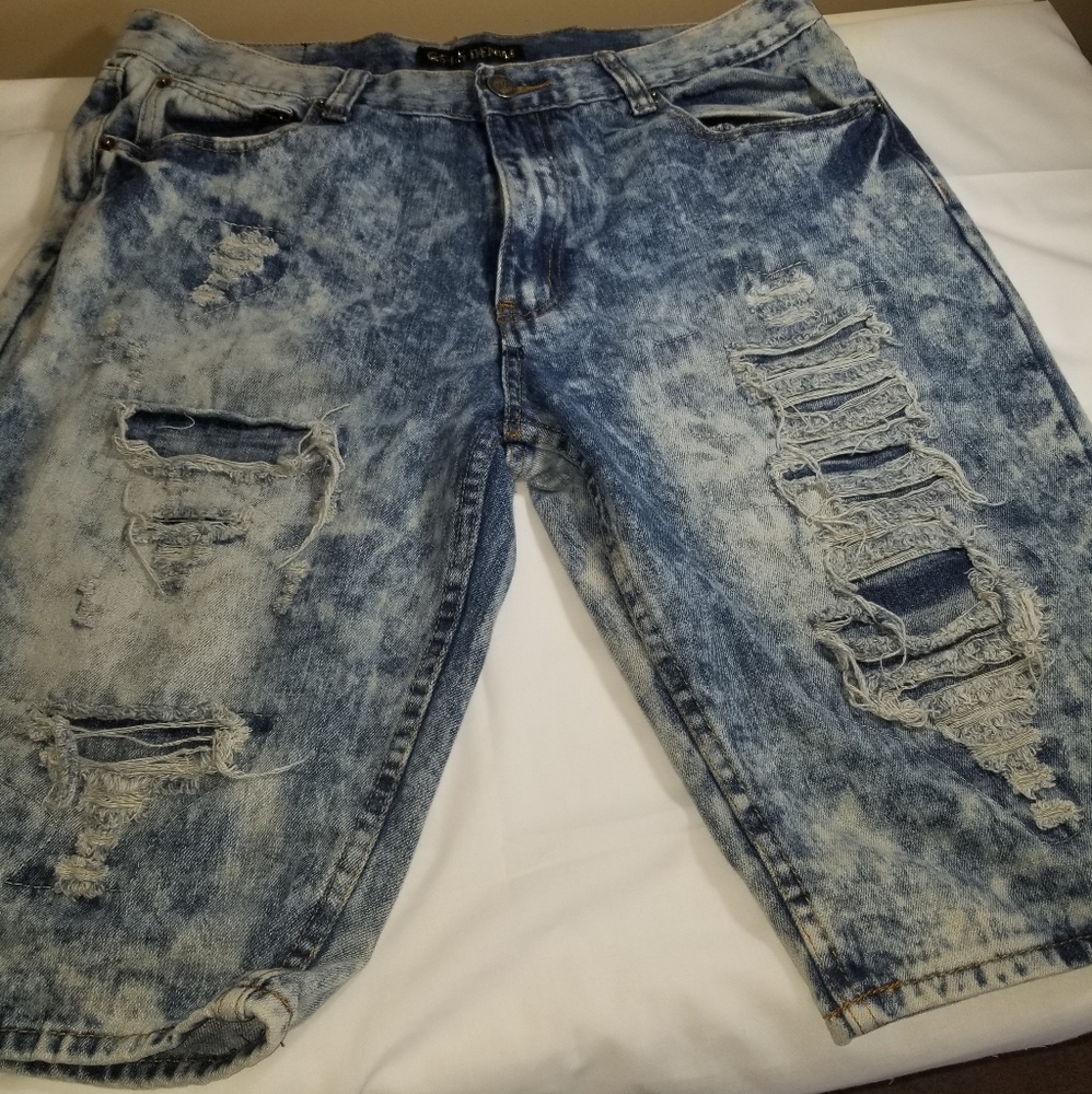 Men's jean shorts